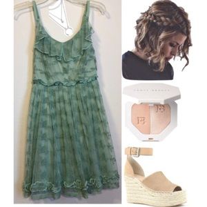 Mint green babydoll dress